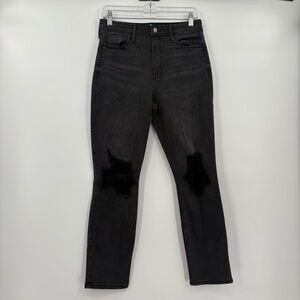 Hollister ultra high rise‎ skinny ankle black jeans 11/30
